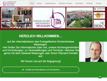 Tablet Screenshot of kirchenkreis-melsungen.de